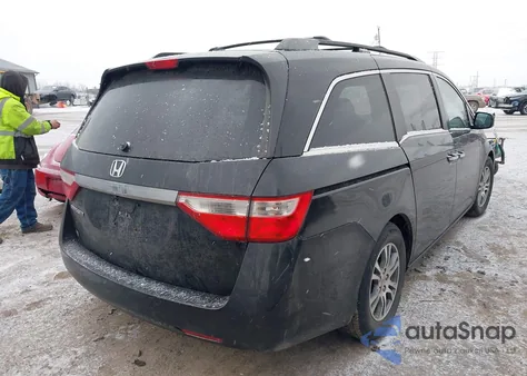 2013 Honda Odyssey Ex-L from USA, damaged, VIN 5FNRL5H68DB084225